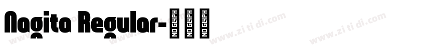 Nagita Regular字体转换